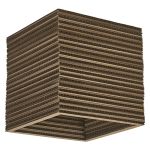 Ledvance Decor Wall and Ceiling Light Square Brown | Suitable for 1x E27