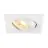 SLV New Tria 68 Spot Aluminium White Square | Cutout 68mm - Suitable for 1x GU10 