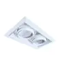 Noxion Recessed Spot Trimless Pro 2x AR111 Tiltable White | Cutout 314x164mm - G53 Socket