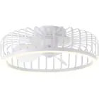 Brilliant Capo Ceiling Fan Metal Plastic White 32W 4200lm - 827-865 CCT | 480mm - Remote Control Dimmable